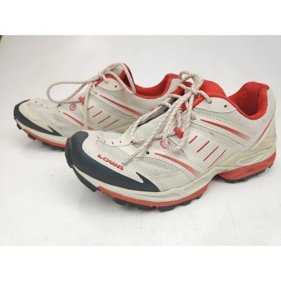 Lowa S-Cruise Mesh Hiking Walking Shoes Woman’s Size 9 Arch-Fit White Orange