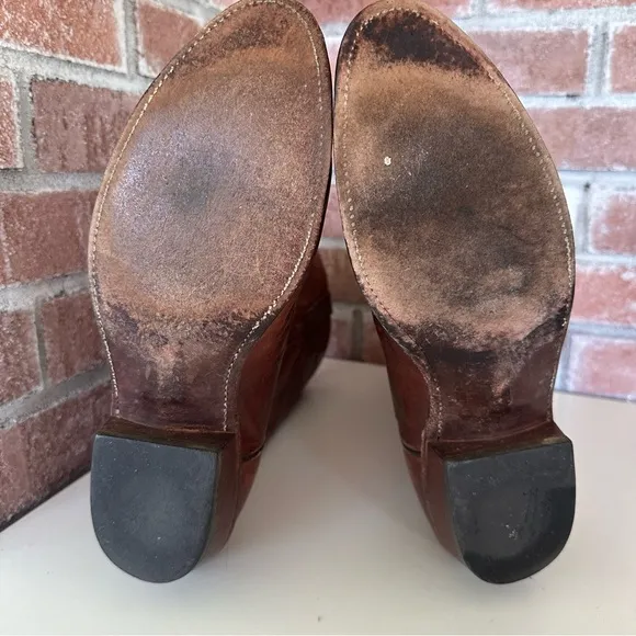 Lucchese 1883 Bart Boots Western Cowboy Men’s 9 D Brown Leather