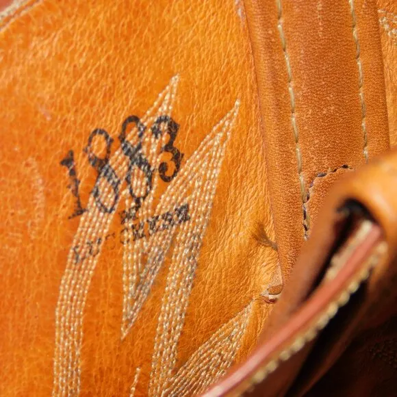 Lucchese 1883 Handmade Leather Western Cowgirl Boots Size 7.5B Ranch Rodeo Farm