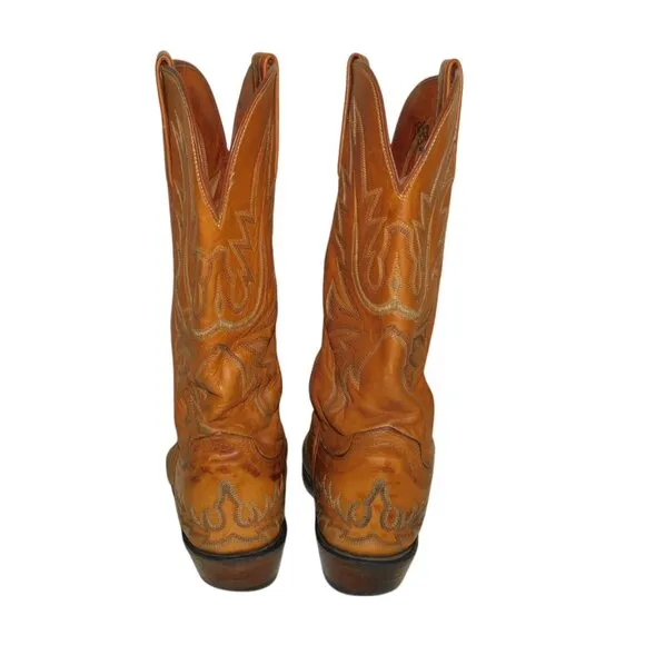 Lucchese 1883 Handmade Leather Western Cowgirl Boots Size 7.5B Ranch Rodeo Farm