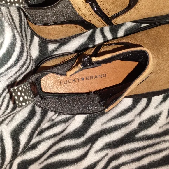 👣LUCKY BRAND EABILE Topanga Tan Boots