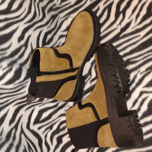 👣LUCKY BRAND EABILE Topanga Tan Boots