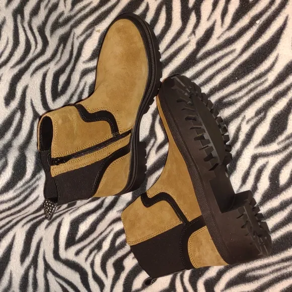 👣LUCKY BRAND EABILE Topanga Tan Boots