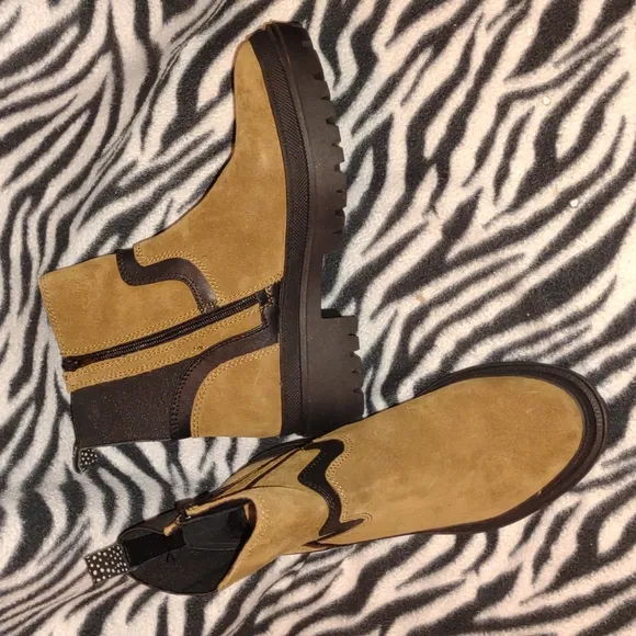 👣LUCKY BRAND EABILE Topanga Tan Boots