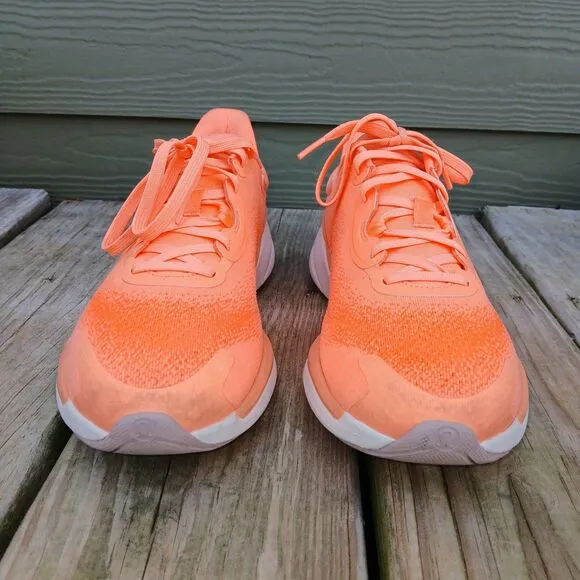 Lululemon Chargefeel 2 Low Workout Trainers Womens 10.5 Orange Shoes Sneakers