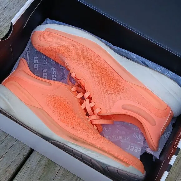Lululemon Chargefeel 2 Low Workout Trainers Womens 10.5 Orange Shoes Sneakers