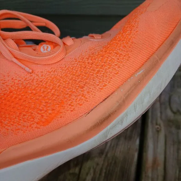 Lululemon Chargefeel 2 Low Workout Trainers Womens 10.5 Orange Shoes Sneakers