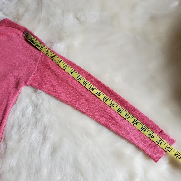 M Magaschoni Pink Boat Neck Split Hem Sweater XS