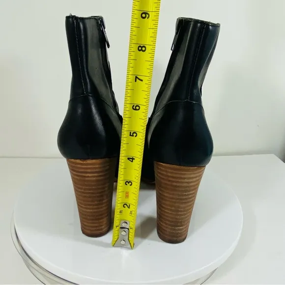 Madewell Boots Italian Leather Ankle Booties Black Size Women's 10M Pointed Toe