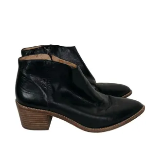 Madewell Justine Western Pointy Leather Point Ankle Booties Size 8.5