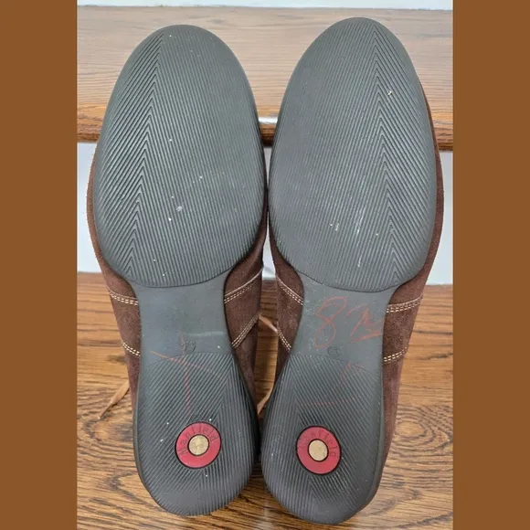 Manfield Suede Leather Brown‎ Shoes Size 8.5