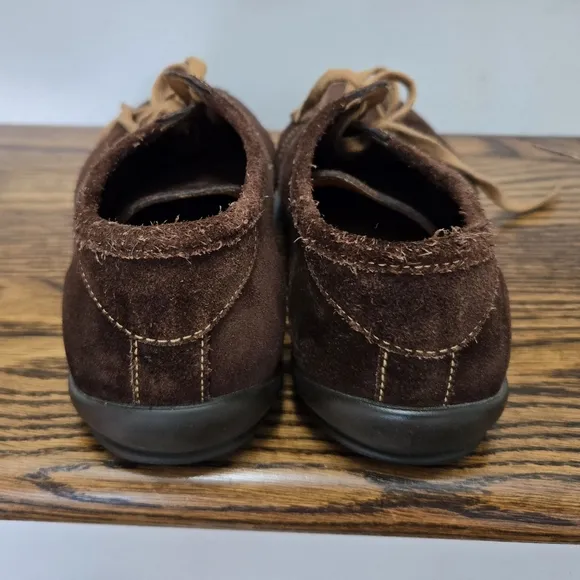 Manfield Suede Leather Brown‎ Shoes Size 8.5