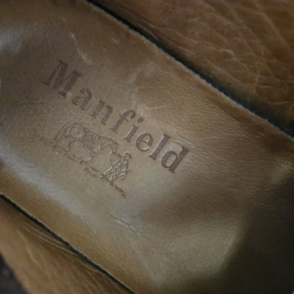 Manfield Suede Leather Brown‎ Shoes Size 8.5