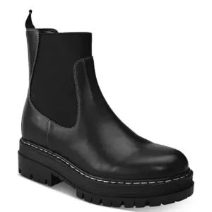 Marc Fisher Patrick lug sole booties in black women's shoes size 6