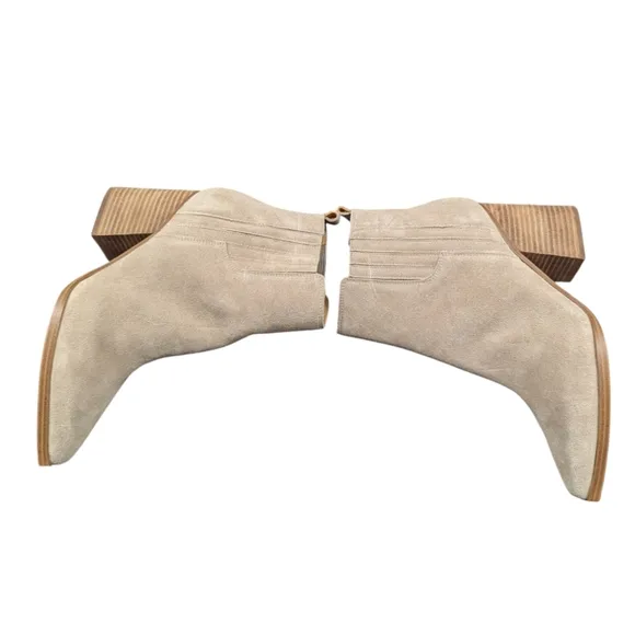 Marc Fisher | Women's Oshay Pointed Toe Ankle Boots | Tan | 4&quot; Heel | 11M