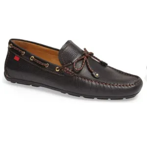 Marc Joseph New York  Cypress Hill Braid Black Grainy Leather Driving Shoes Sz.9