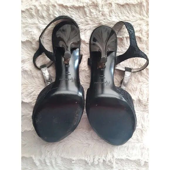 Marciano Lace Jeweled Rhinestone Open Toe Heels Size 8M
