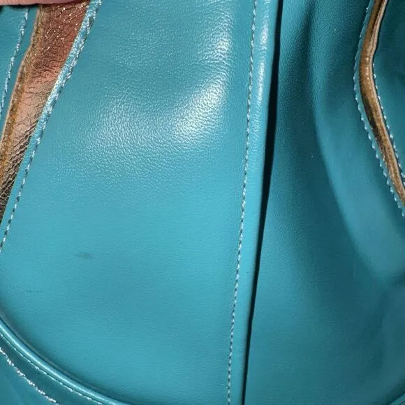 Marfa Boots The Lainey Blue Lightning 3&quot; Heel Discontinued Size 7.5