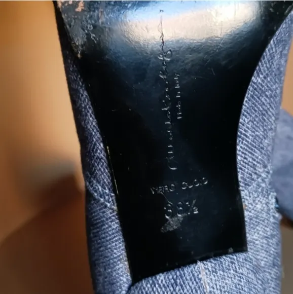 Mario Bologna denim boots size 38.5