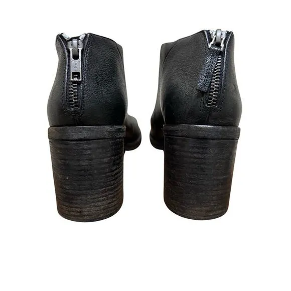 Marsell Black Ankle Boots with Open Toe and Chunky Heel