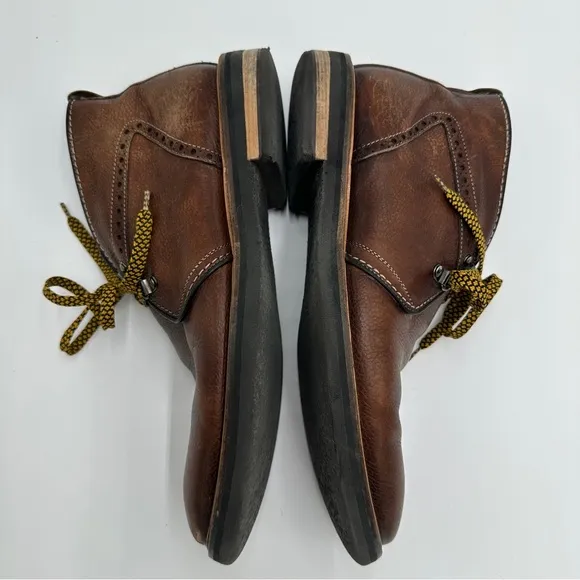 Martin Dingman Brown Chukka Boots Lace Up Leather Size 10 Made In Italy