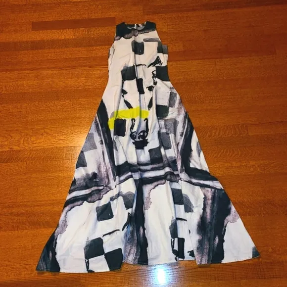 MASABA Gupta White Cotton (Very Long) Dress, Sm