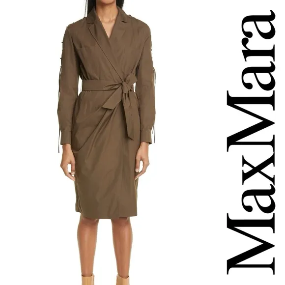 Max Mara Voto Wrapped Shirt Dress*NWT