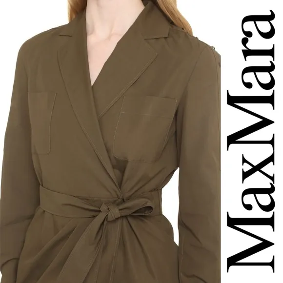 Max Mara Voto Wrapped Shirt Dress*NWT