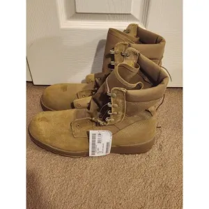 MCRAE NWT US ARMY COMBAT BOOTS TEMPERATE WEATHER DESERT TAN SIZE 12.5R
