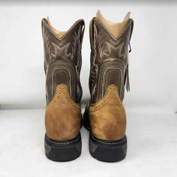 Men's 11.5 EE Wide Ariat WorkHog H20 roper soft toe work western boots 10008633