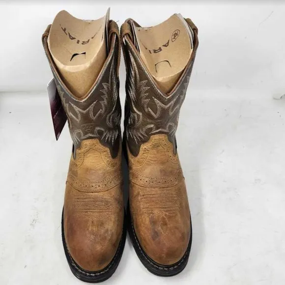 Men's 11.5 EE Wide Ariat WorkHog H20 roper soft toe work western boots 10008633