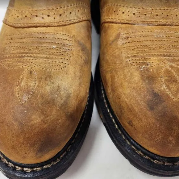 Men's 11.5 EE Wide Ariat WorkHog H20 roper soft toe work western boots 10008633