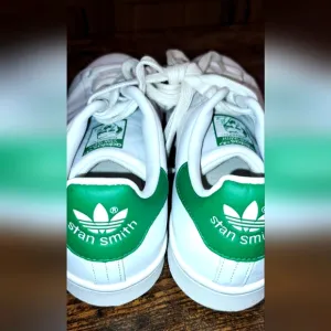 Men's Adidas Stan Smith Leather Shoes Sneakers White/Green Tennis Golf Size 9