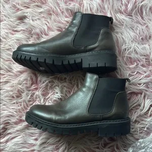 Men's Black Leather Civicoquattordici Boots