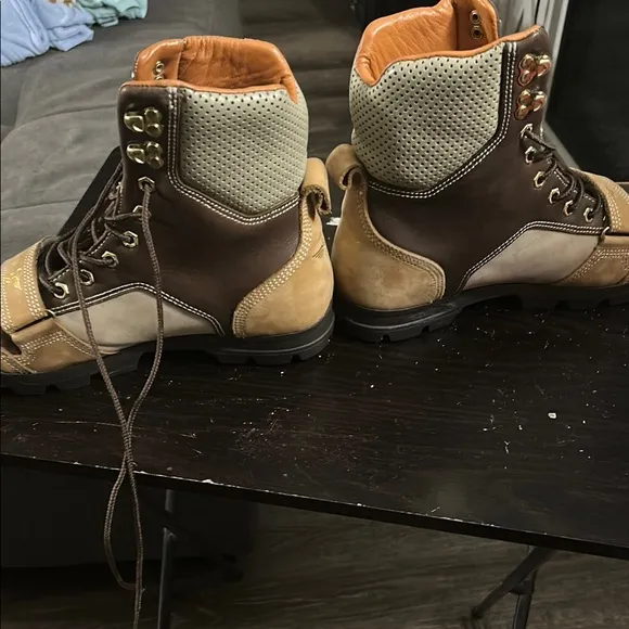 Men's Brown and Tan Boots