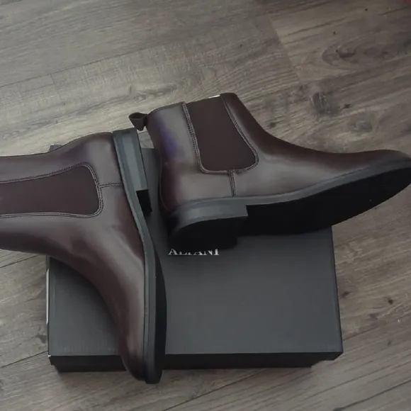 Men's  Brown Leather Chelsea Boots