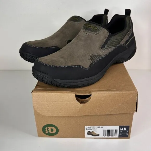 Mens Dunham Slip-On Shoes Size 14D Waterproof Suede &amp; Mesh Casual Footwear