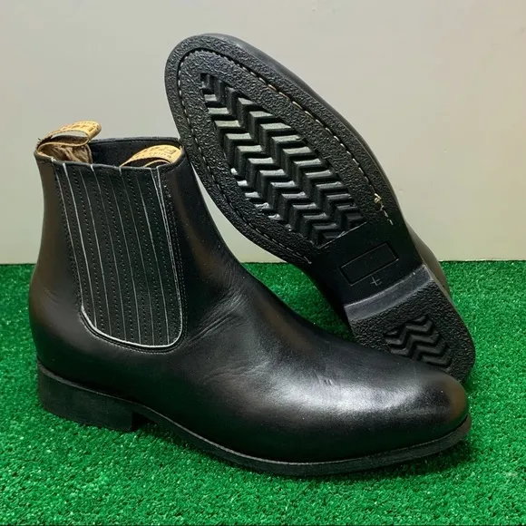 Men’s Half boot Charro Botin Western Cowboy Black Botines charros vaquero Negro