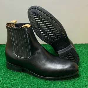 Men’s Half boot Charro Botin Western Cowboy Black Botines charros vaquero Negro