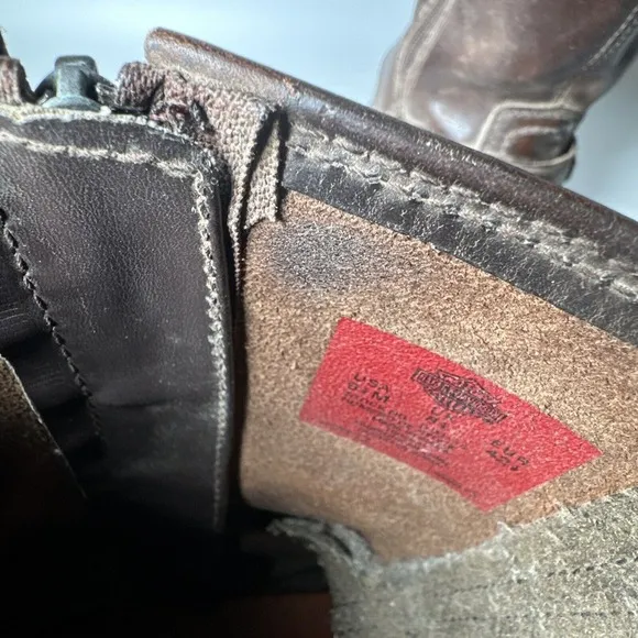 Mens Harley Davidson Josh Brown Suede Leather Side Zip Riding Boots Size 9.5M