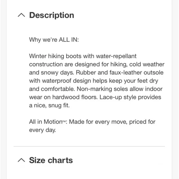 Men's Mack Lace-Up Winter Hiker Boots - All in Motion™new