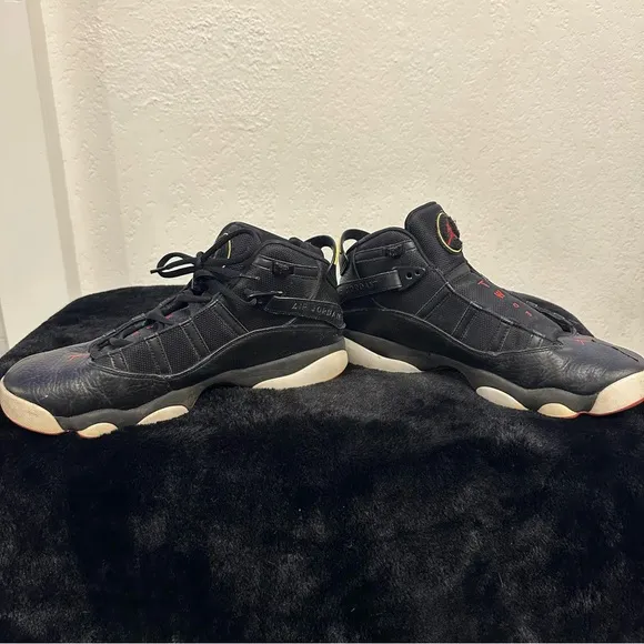 Mens Nike Jordan 6 Rings - 322992 063 - Black University Red White size 11