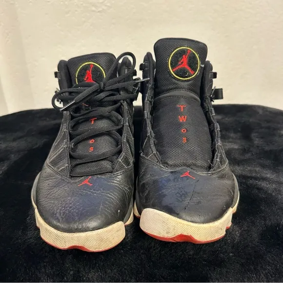Mens Nike Jordan 6 Rings - 322992 063 - Black University Red White size 11