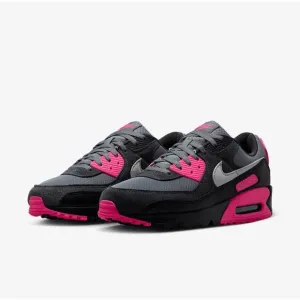 MEN'S SIZE 11 NIKE Air Max 90 DM0029-010 Cool Gray Hyper Pink Black Wolf Gray