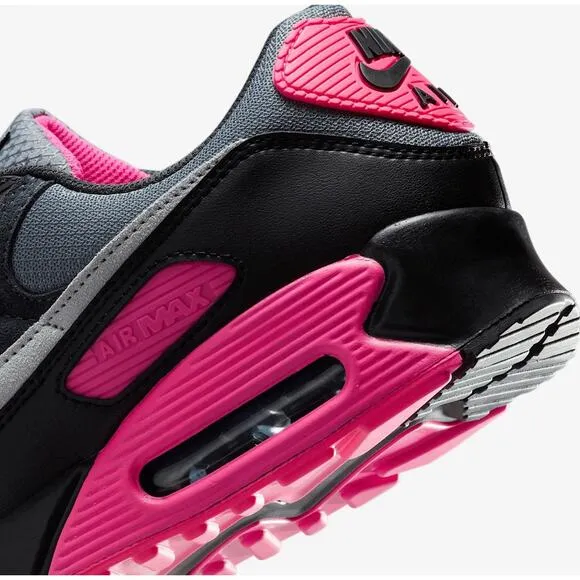 MEN'S SIZE 11 NIKE Air Max 90 DM0029-010 Cool Gray Hyper Pink Black Wolf Gray