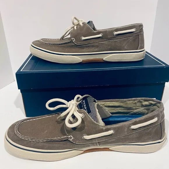 Mens Sperry Top Siders Size 12  Choco/Honey Boat Shoes Slip On NEW