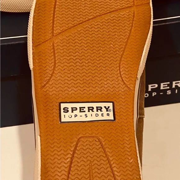Mens Sperry Top Siders Size 12  Choco/Honey Boat Shoes Slip On NEW