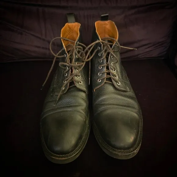 Men's TAFT Black Leather Rome Boots