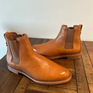 Men's Tan Leather Chelsea Boots