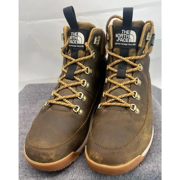 Mens The North Face Mens WP Mid Hiking Back To Berkeley Leather Boots Sz US 10.5